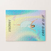 PUZZLE EN COULEUR DE DANSE AVEC NOM PERSONNALISÉ! (Horizontal)