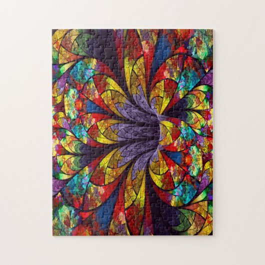 Puzzle en fleur de verre tendu (Vertical)