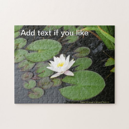 Puzzle en fleurs blanc Lily de scie puzzle (Horizontal)