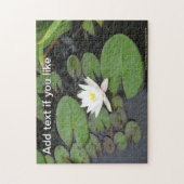 Puzzle en fleurs blanc Lily de scie puzzle (Vertical)