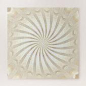 Puzzle en forme de tourbillon de crème beige (Horizontal)