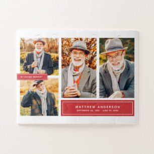 Puzzle En Mémoire Amoureuse Couleur moderne Multi Photo