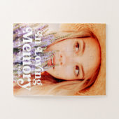 Puzzle En Mémoire d'amour Simple Photo personnalisée (Horizontal)