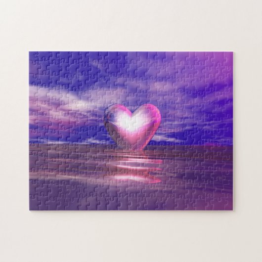 Puzzle En mer du coeur rose (Horizontal)