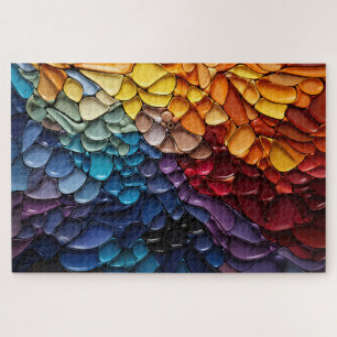 Puzzle en mosaïque fluidique