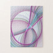 Puzzle En Mouvement, Art Fractal Abstrait Moderne Coloré (Vertical)