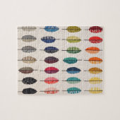 Puzzle en plume courbée (Horizontal)