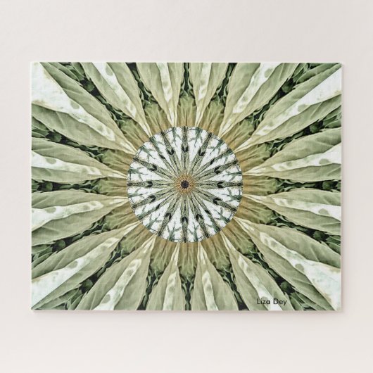 Puzzle en plume grise (Horizontal)