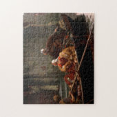 Puzzle En temps de danger, c. 1897 par Edmund Leighton (Vertical)