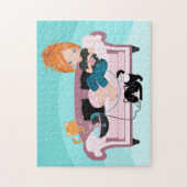 Puzzle En train de tricoter (Vertical)