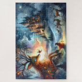 Puzzle Enchanted Castle Winter Art (Vertical)