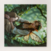Puzzle Enchanted Elven Fairy Sitting in Tree (Horizontal)
