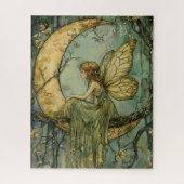 Puzzle Enchanted Fairy And Crescent Moon (Vertical)