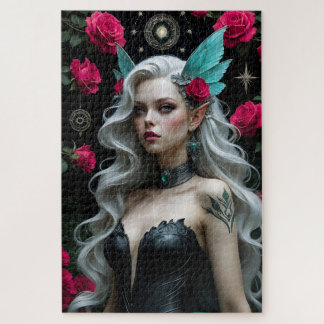 Puzzle Enchanter Elf Maiden avec des ailes Turquoises et