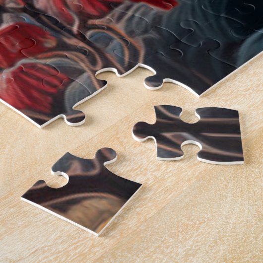 Puzzle Enchanter la conception de la forêt de cerfs d'aut (Côté)