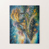 Puzzle Enchanting cot by Moonlit Stream (Vertical)