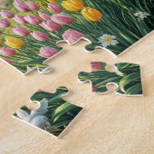 Puzzle Enchanting Cot with Tulip Garden (Côté)