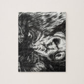 Puzzle encré de gorille (Vertical)