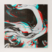 Puzzle Encre Marbrée : Texture Glitch Distortie. (Vertical)