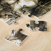 Puzzle Energie Nerveuse Grungy Art Abstrait en Jaune et G (Côté)
