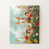 Puzzle Enfant 30 Pièces - Chasse aux Œufs de Pâque (Vertical)