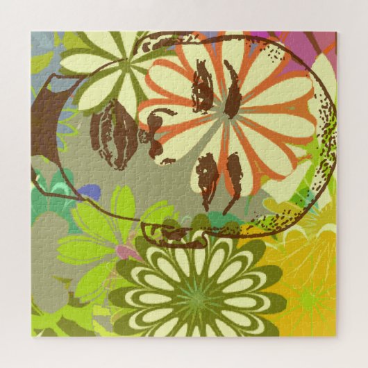 Puzzle Enfant à fleurs (Horizontal)