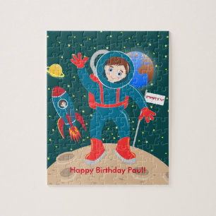 Puzzle Enfant astronaute à la fête d'anniversaire de la