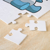 Puzzle Enfant avec costume de dauphin (Côté)