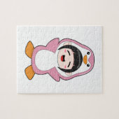 Puzzle Enfant avec costume de pingouin (Horizontal)