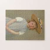 Puzzle Enfant dans un Casquette de paille | Mary Cassatt (Horizontal)