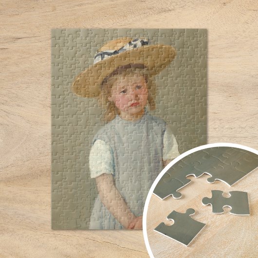 Puzzle Enfant dans un Casquette de paille | Mary Cassatt