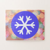 Puzzle Enfant Facile Flocon de Neige Cercle (Horizontal)