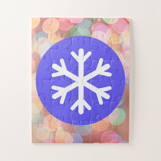 Puzzle Enfant Facile Flocon de Neige Cercle (Vertical)