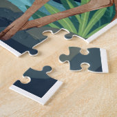 Puzzle Enfant Forêt de Cascade et Cerf Mignon (Côté)