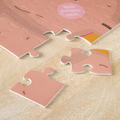 Puzzle Enfants Cabybaras et Cœurs (Côté)