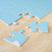 Puzzle Enfants Carte du monde Animaux Monogramme moderne  (Côté)