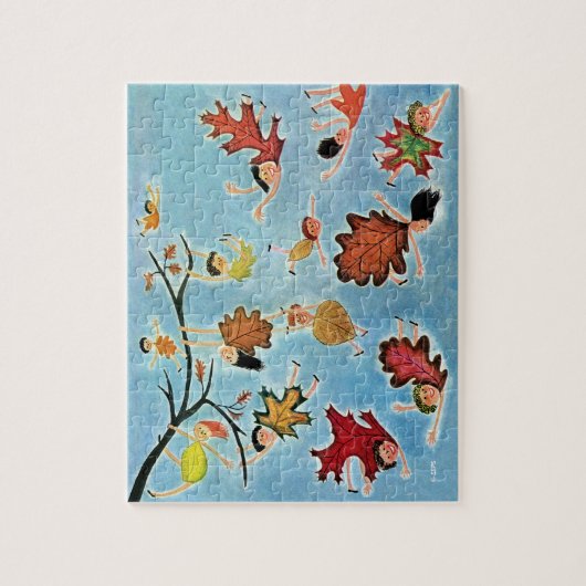 Puzzle Enfants de feuille (Vertical)