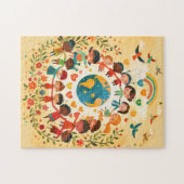 Puzzle Enfants du monde — Diversité et Paix (Horizontal)