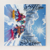 Puzzle Enfants Génialement Dormir Hiver Amusants (Horizontal)