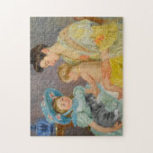 Puzzle Enfants jouant avec un chat | Mary Cassatt (Vertical)