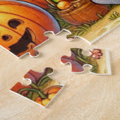Puzzle Enfants jouant dans un patch Citrouille (Côté)