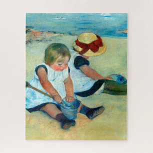 Puzzle Enfants jouant sur la plage par Mary Cassatt