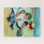 Puzzle Enfants jouant sur la plage par Mary Cassatt (Horizontal)