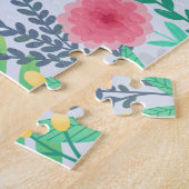 Puzzle Enfants mignonnes et lunettes et fleurs (Côté)