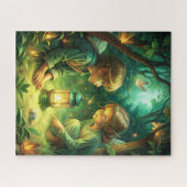 Puzzle Enfants mignons en forêt (Horizontal)