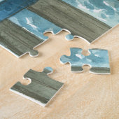 Puzzle Enfants nommés faits sur commande de train bleu de (Côté)