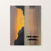 Puzzle Enfants Pêchant Au Coucher Du Soleil (Vertical)