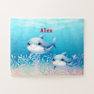 Puzzle Enfants personnalisés petits requins