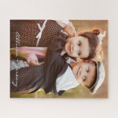 Puzzle Enfants Photo Script moderne Monogramme Nom (Horizontal)
