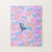 Puzzle enfants requin magique sous le dégradé de l'arc-en (Vertical)